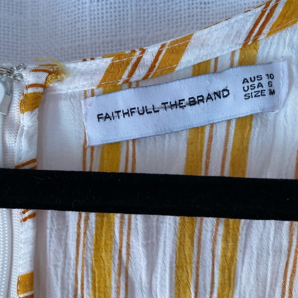 Faithful The Brand- Le Gallion Dress- Azure Stripe - Picture 4 of 6